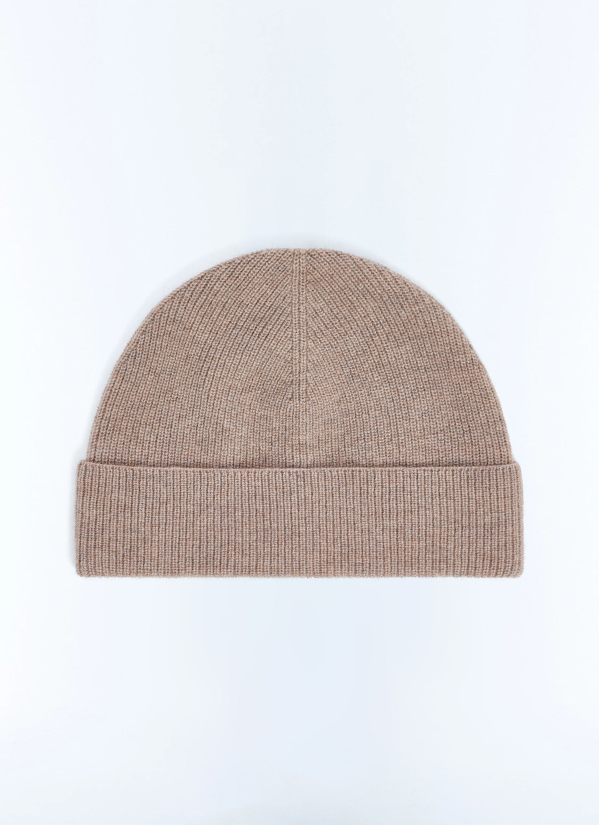FURSAC - Ribbed wool and cashmere beanie - Men - One Size - Beige, Ecru