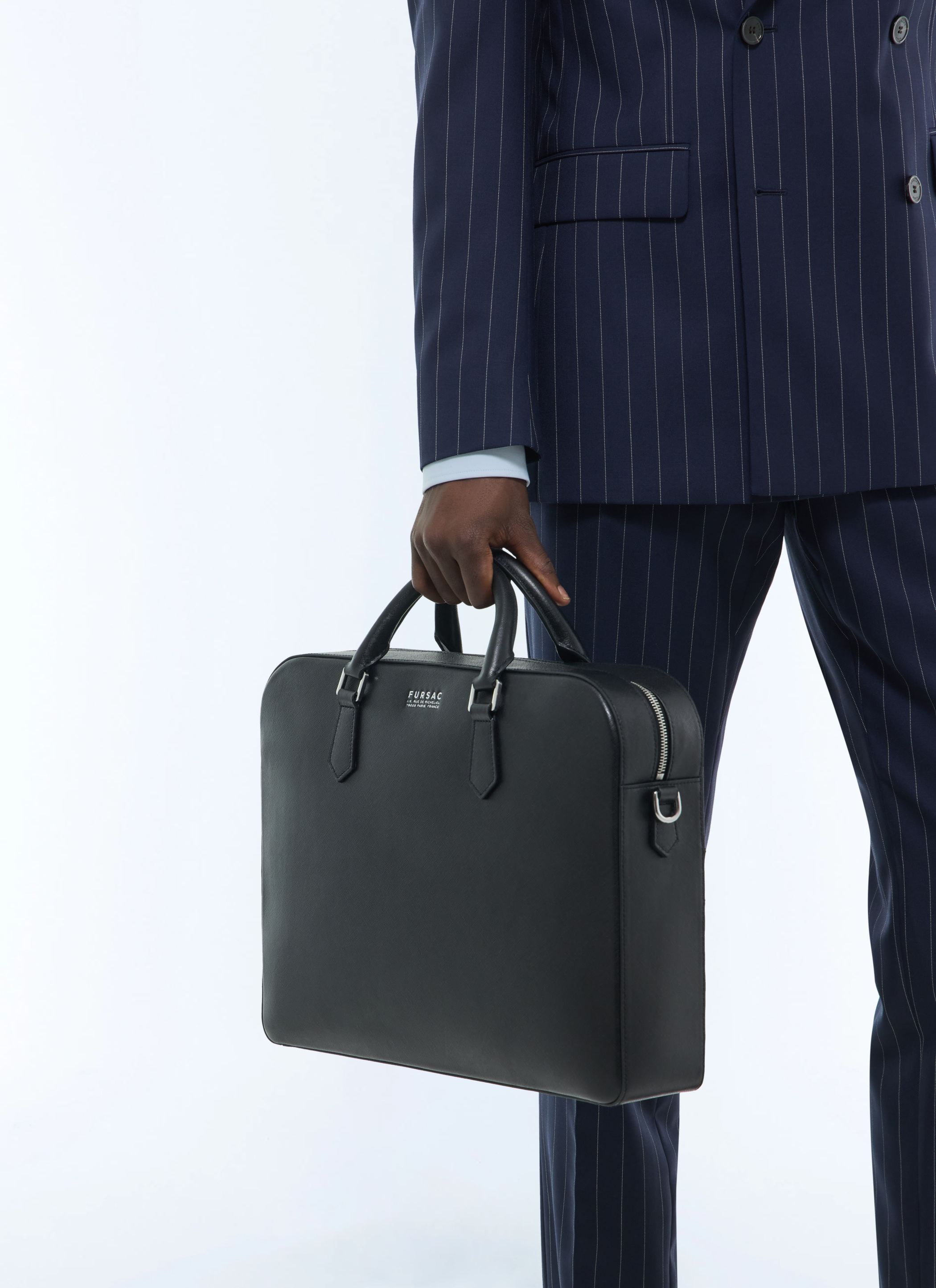 Black bag B3FIEF-FB03-B020 - Men's saffiano leather bag