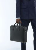 Plain Saffiano leather briefcase - B3FIEF-FB03-B020