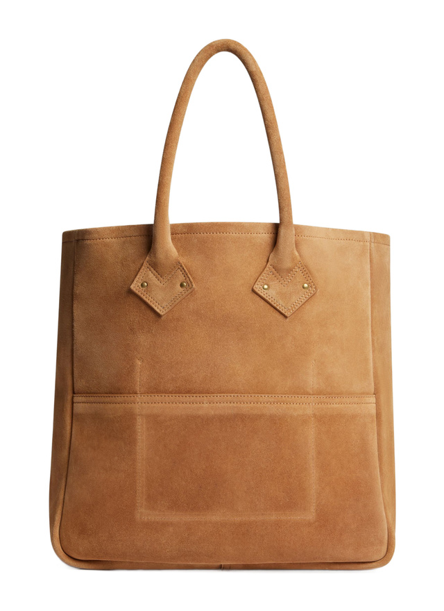 Men's brown suede leather bag Fursac - B3FEAU-FB06-A011