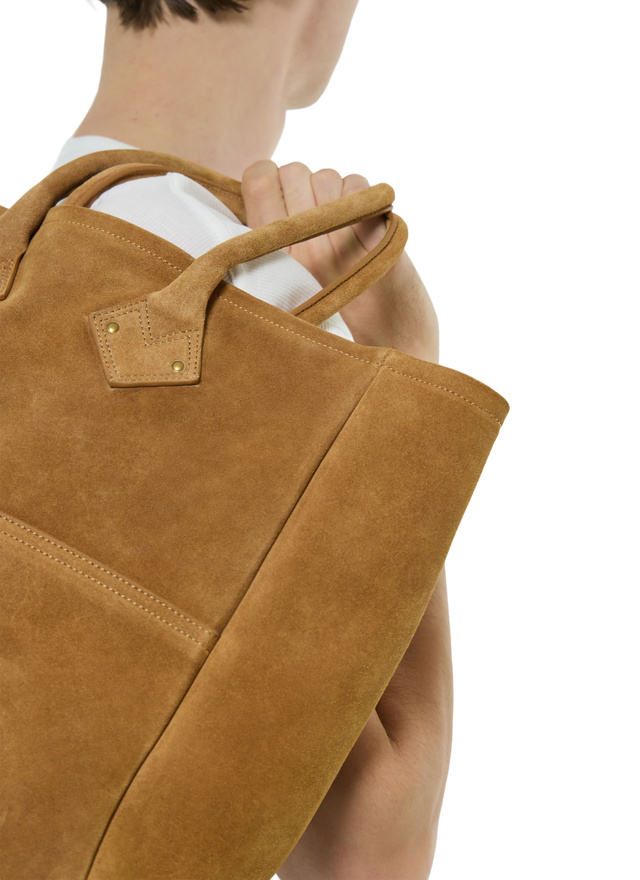 Men's camel brown bag Fursac - B3FEAU-FB06-A011