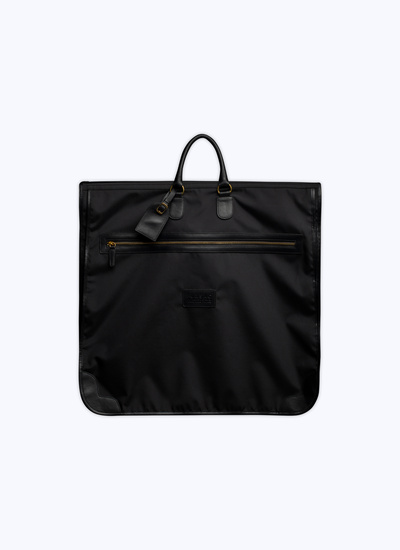 Men's bag black technical fabric and leather Fursac - 22EB3VARY-VB01/20