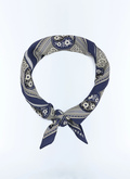 Bandana en laine et soie à motif - D1DAND-ER26-D030