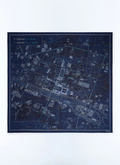Silk and wool bandana with pattern - D1DAND-GR43-D030