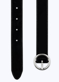 Black leather belt - E2CEIN-VE13-20