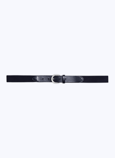 Men's navy blue belt Fursac - E2CEIN-DL06-D030