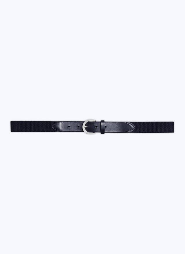 Men's navy blue belt Fursac - E2CEIN-DL06-D030