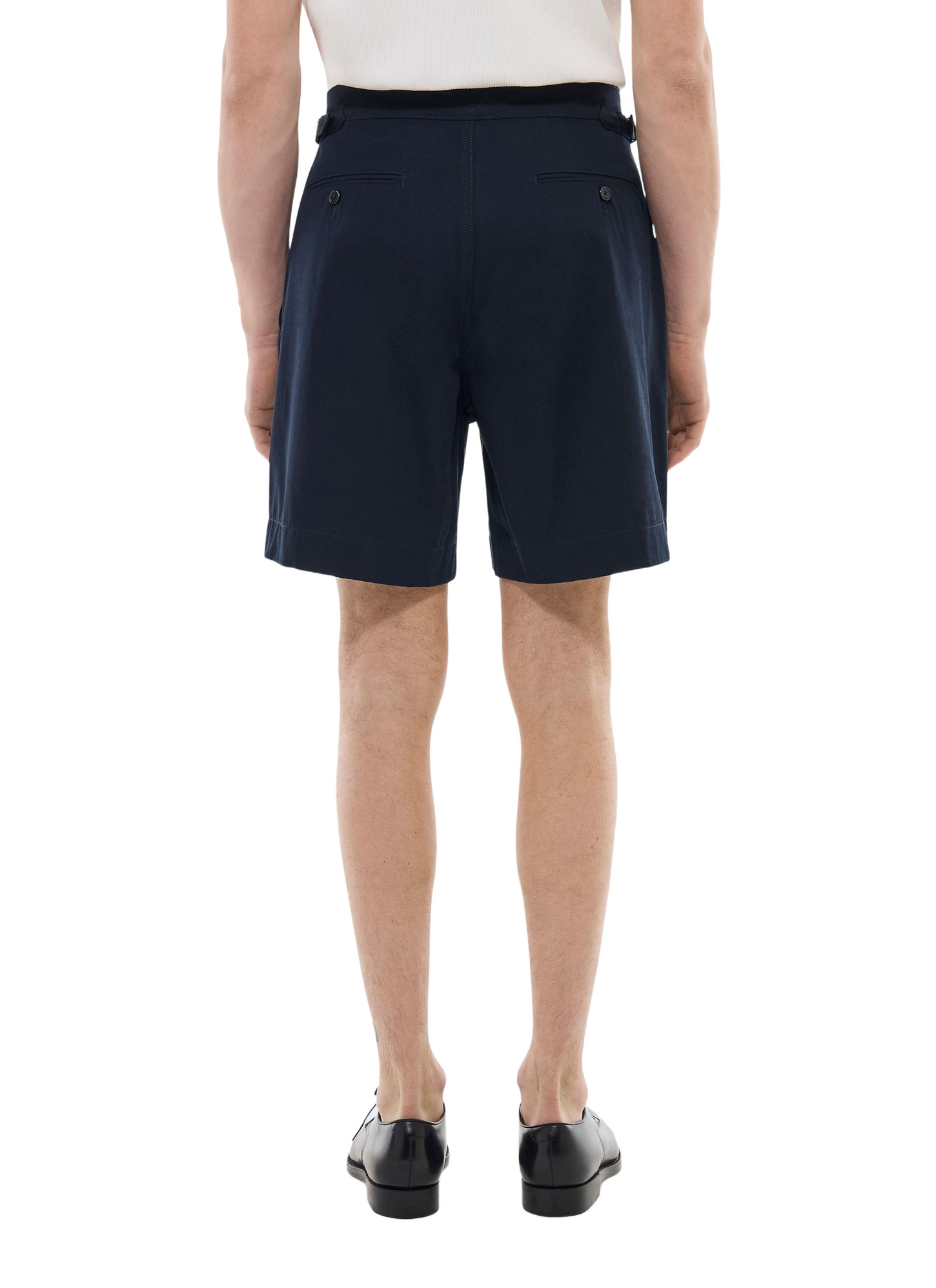 Bermuda bleu homme serge de coton Fursac - P3FARI-FP03-D030
