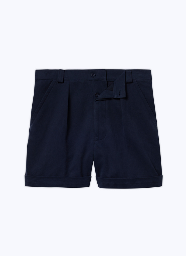 Men's navy blue bermuda shorts Fursac - 23EP3BASY-BP11/31