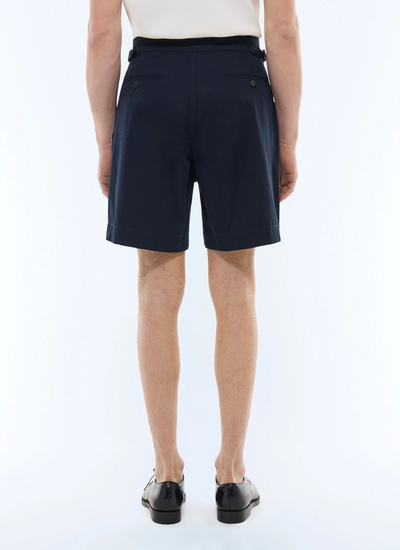 Men's navy blue bermuda shorts Fursac - P3FARI-FP03-D030