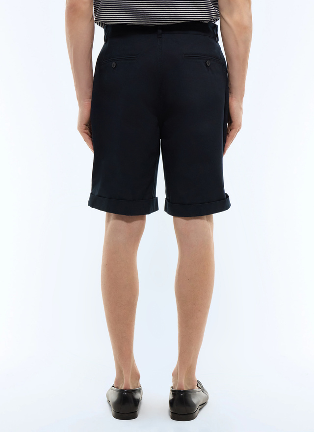 Men's navy blue bermuda shorts Fursac - P3JARI-FP03-D030