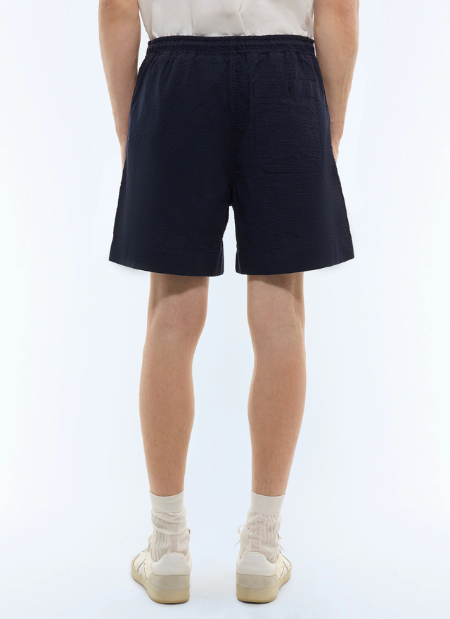 Men's navy blue bermuda shorts Fursac - P3JORT-JX13-D030