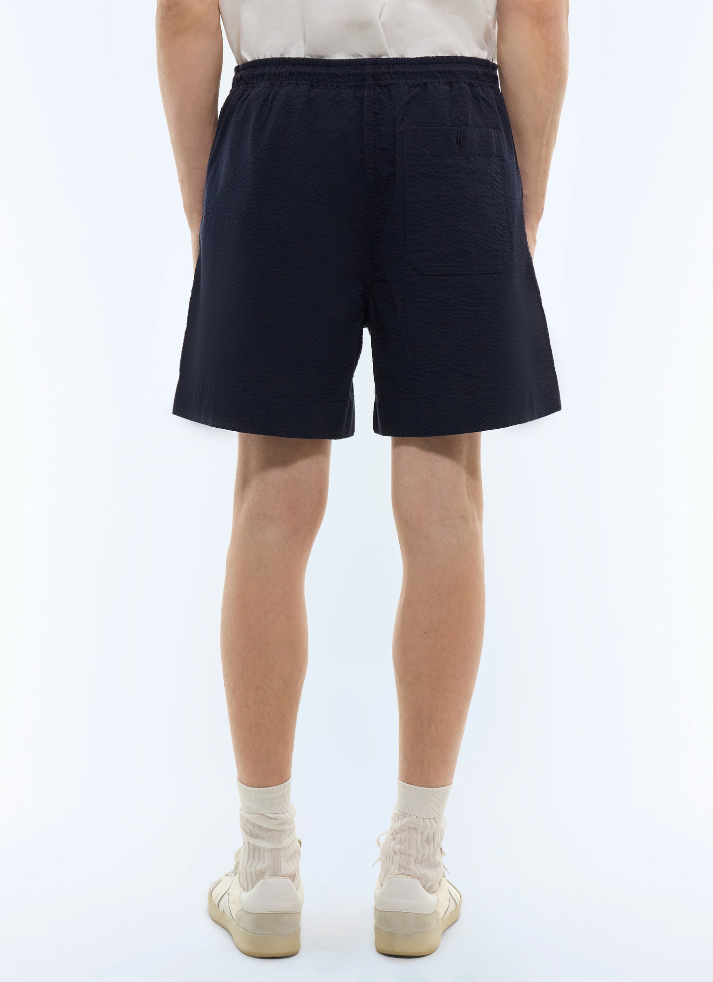 Men's navy blue bermuda shorts Fursac - P3JORT-JX13-D030