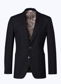Blazer noir en toile de laine - 23EB3BAXA-BV01/20