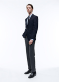 Blazer en toile de laine bleu marine - B3ABBA-AV06-30