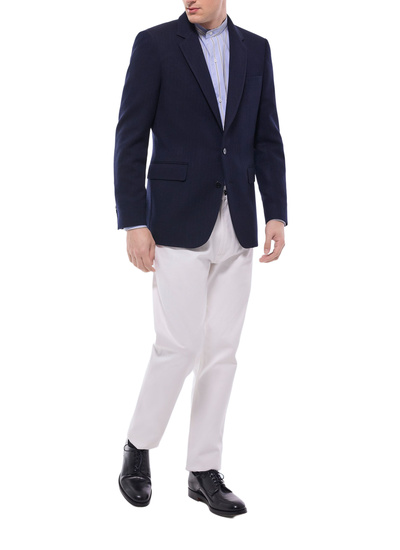 Blazer homme bleu marine laine vierge et cachemire Fursac - V3GAFA-GV11-D030