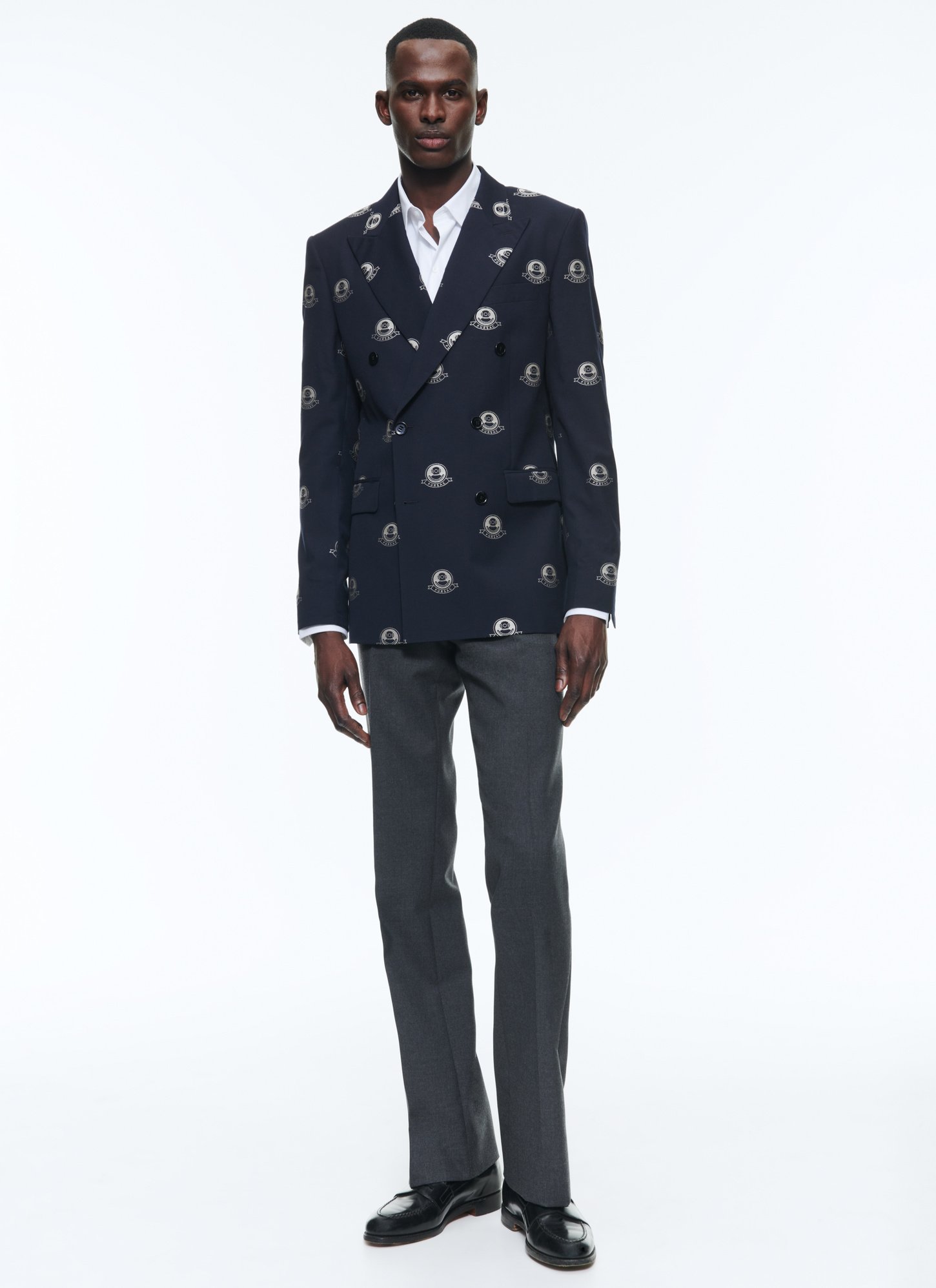 Men's navy blue virgin wool Fursac - B3DACK-DV11-D031