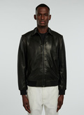 Blouson en cuir noir - M3VINZ-VL09-20