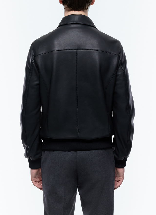 Blouson en cuir homme cuir d'agneau certifié Fursac - M3EZRA-DL01-B020