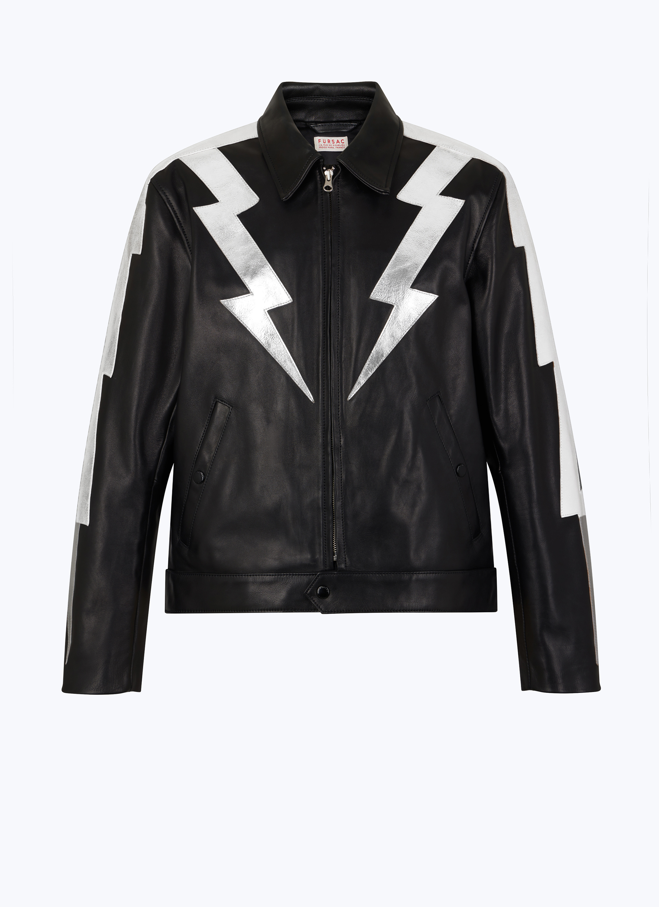 FURSAC - Blouson en cuir certifié - Homme - Taille XL - Noir