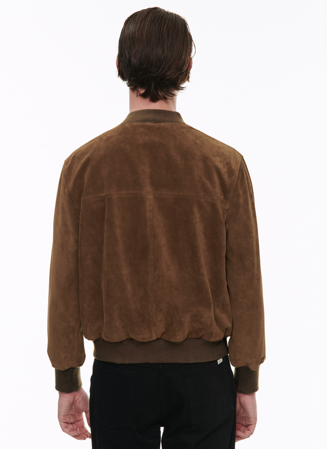Blouson en cuir homme cuir de vachette Fursac - 23EM3BARN-BL02/19
