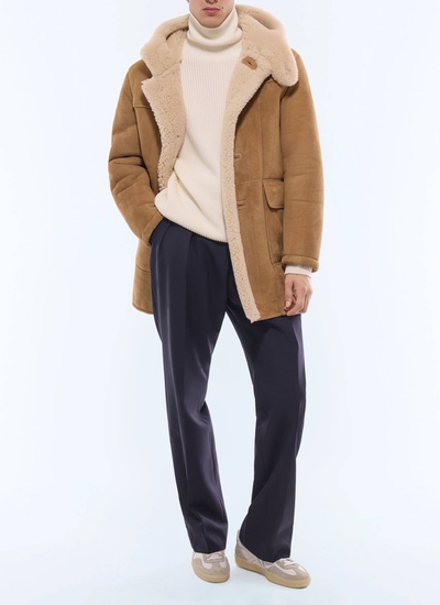 Blouson en cuir camel homme Fursac - M3GOAT-GL05-G007