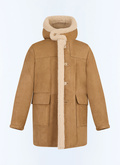 Manteau long en peau lainée - M3GOAT-GL05-G007