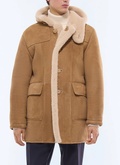 Manteau long en peau lainée - M3GOAT-GL05-G007