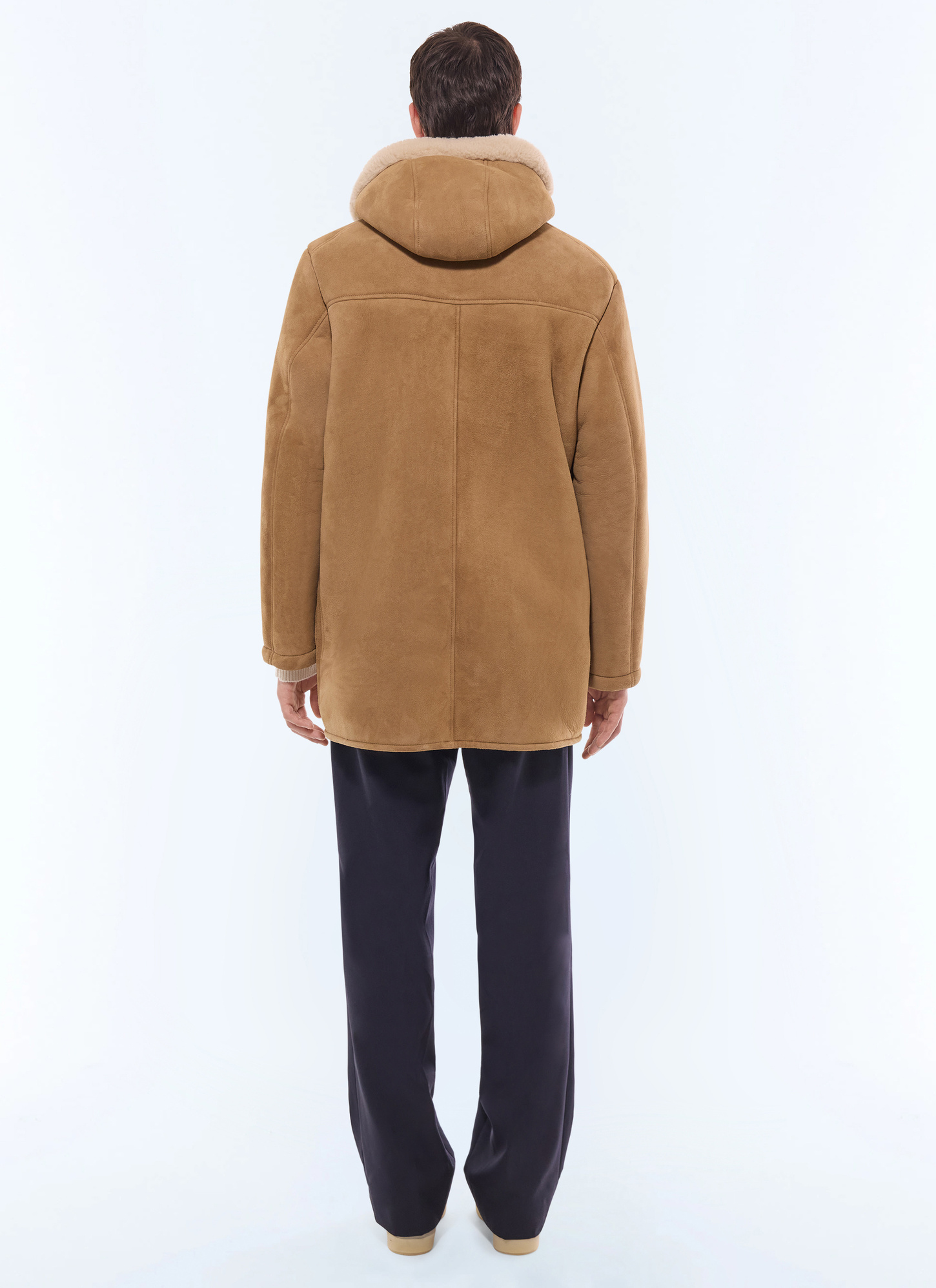 Blouson en cuir homme cuir et laine de mouton Fursac - M3GOAT-GL05-G007