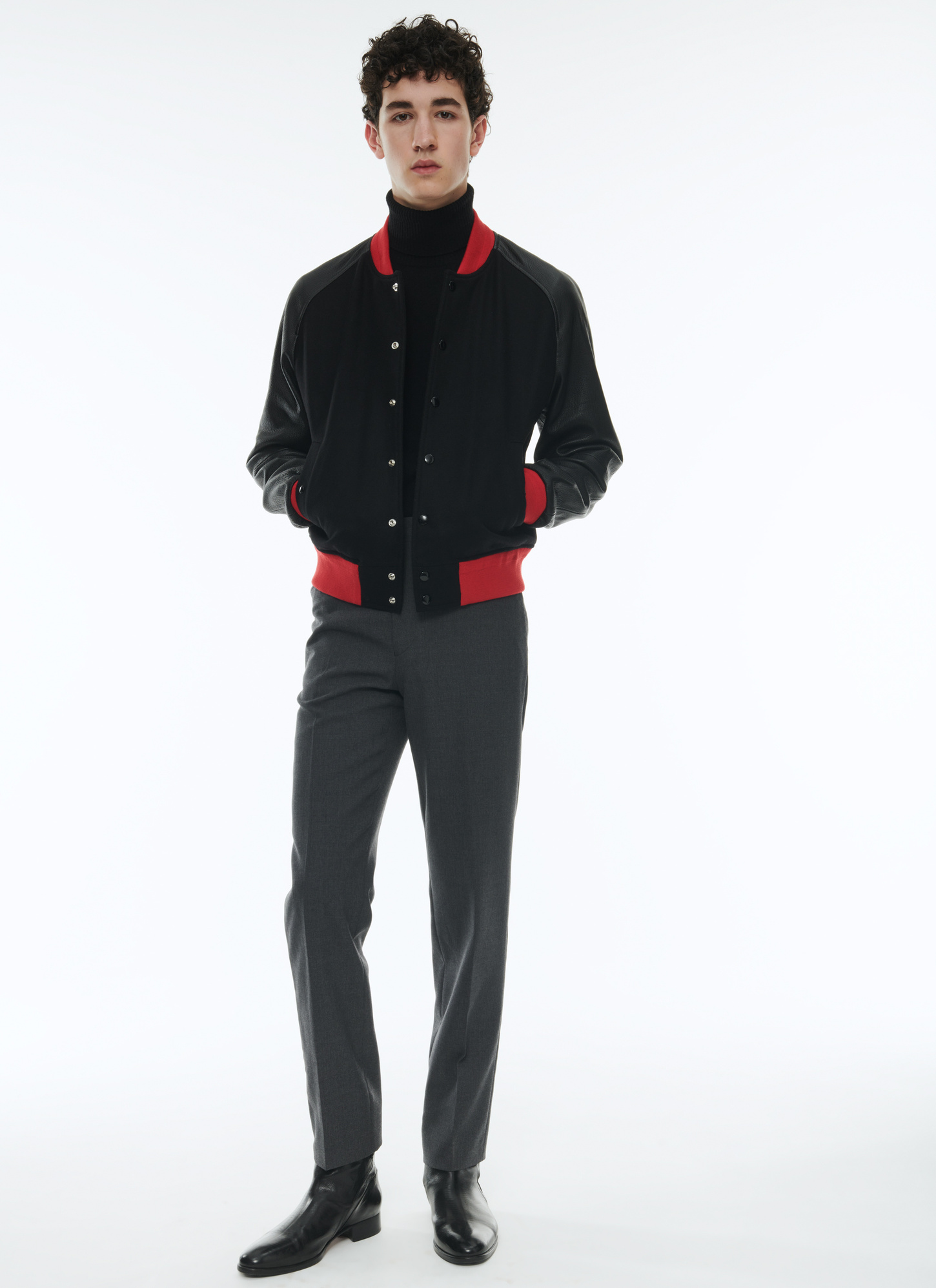 Blouson en cuir noir homme Fursac - M3CADY-CM31-B020