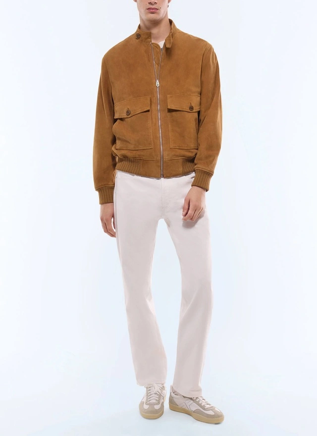 Blouson en cuir camel homme Fursac - M3JOHN-JL01-A011