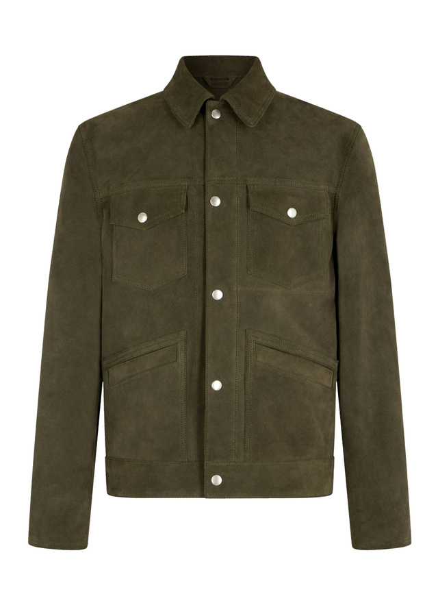 Blouson en cuir daim homme Fursac - M3FICI-FL01-G014