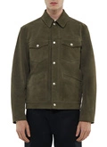 Blouson trucker en daim - M3FICI-FL01-G014