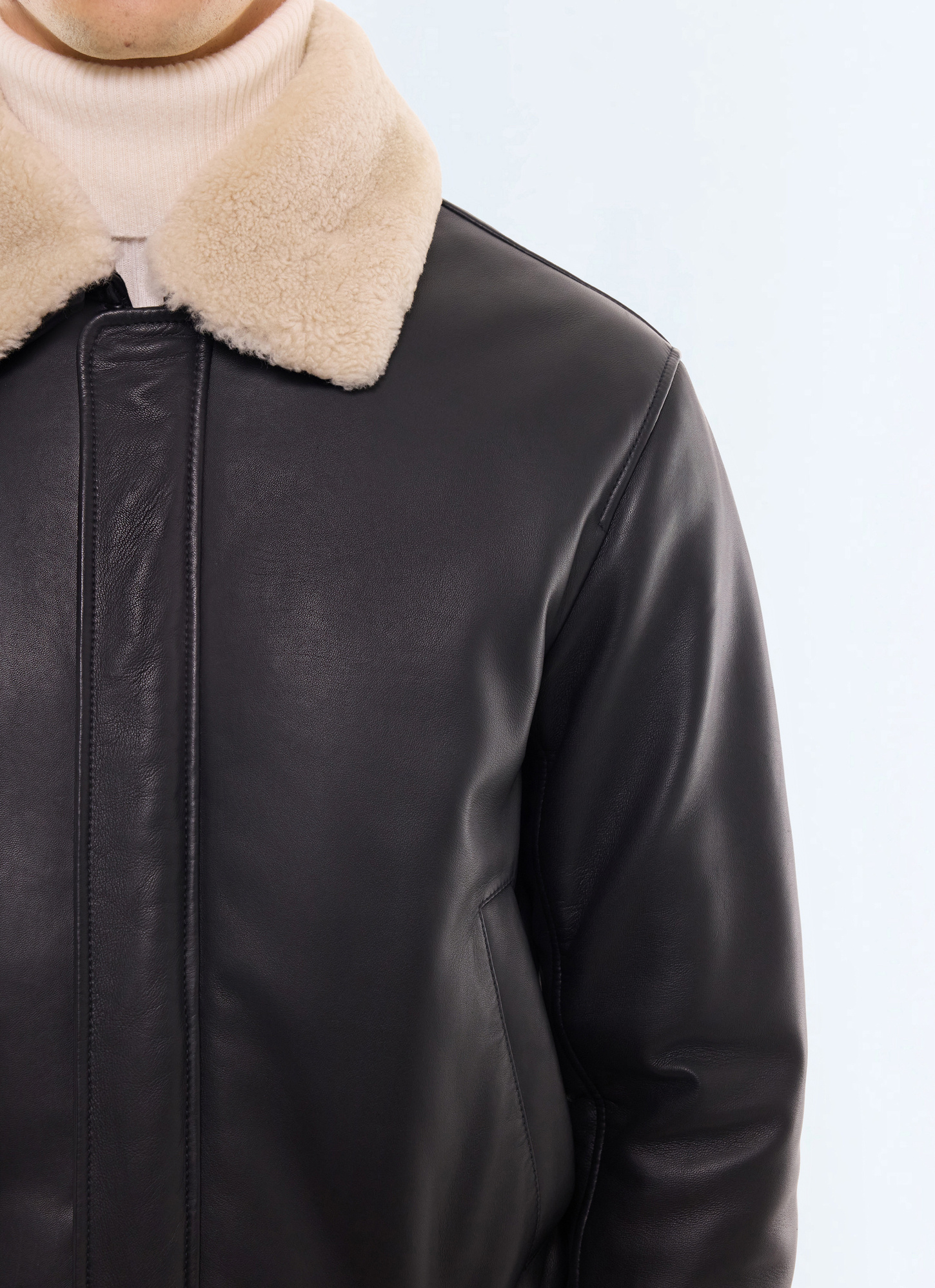 Blouson en cuir homme Fursac - M3LUIR-GL01-B020