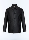 Veste ¾ boutonnée en cuir - M3LOLA-LL07-B020