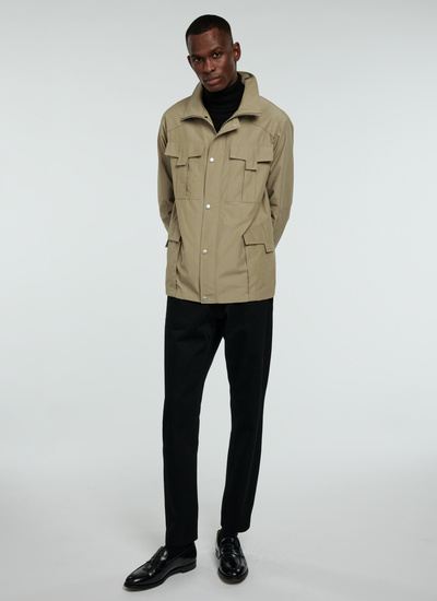 Blouson homme beige coton et nylon Fursac - 22EM3VIKO-VM04/08