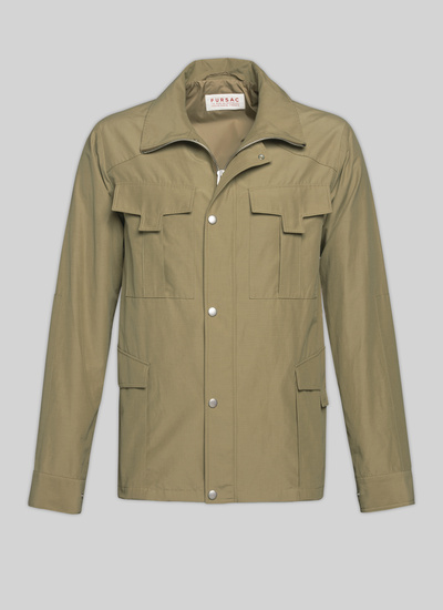 Blouson beige homme coton et nylon Fursac - M3VIKO-VM04-08
