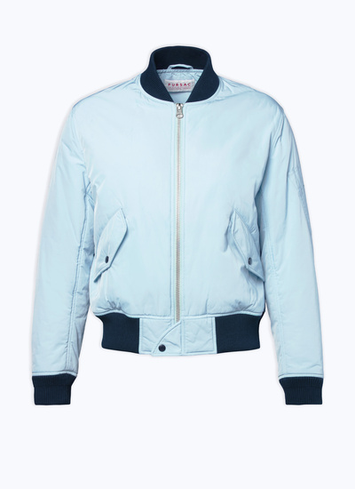 Blouson bleu homme serge technique Fursac - M3DUDE-BM07-D004