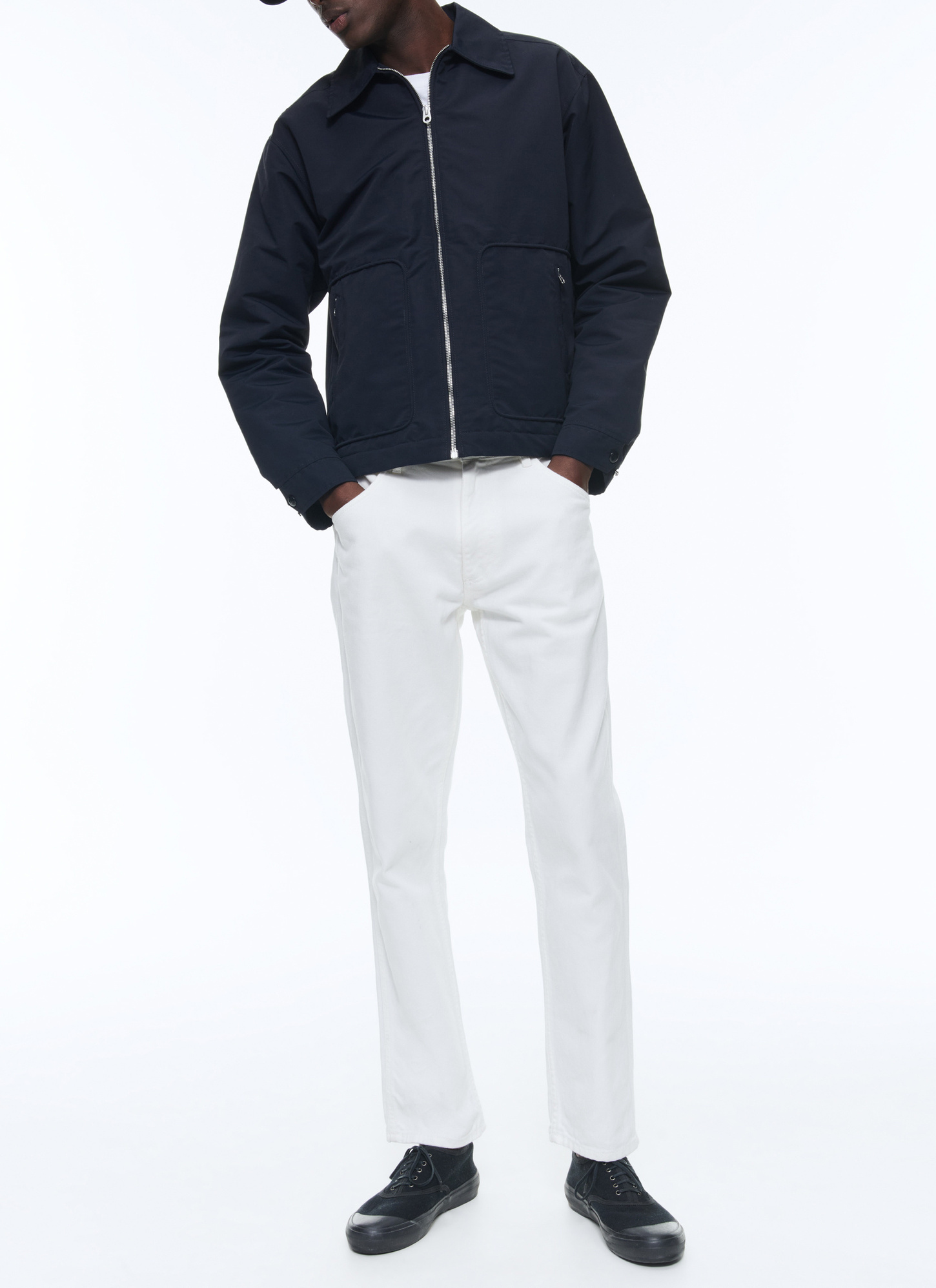 Blouson bleu marine homme Fursac - M3DLAN-DM08-D030