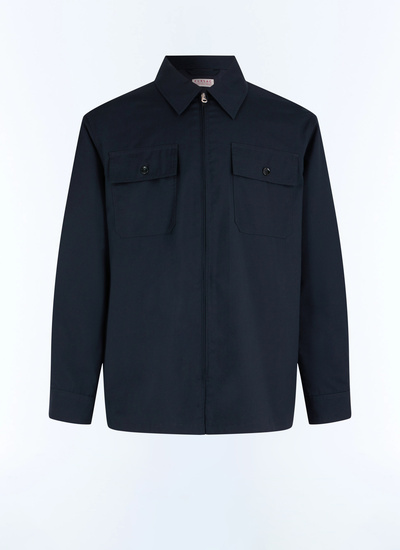 Blouson bleu homme twill technique membrané Fursac - M3FLAK-FM10-D030