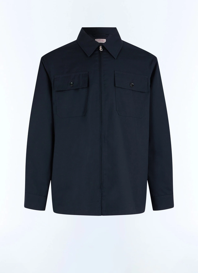 Blouson bleu homme twill technique membrané Fursac - M3FLAK-FM10-D030