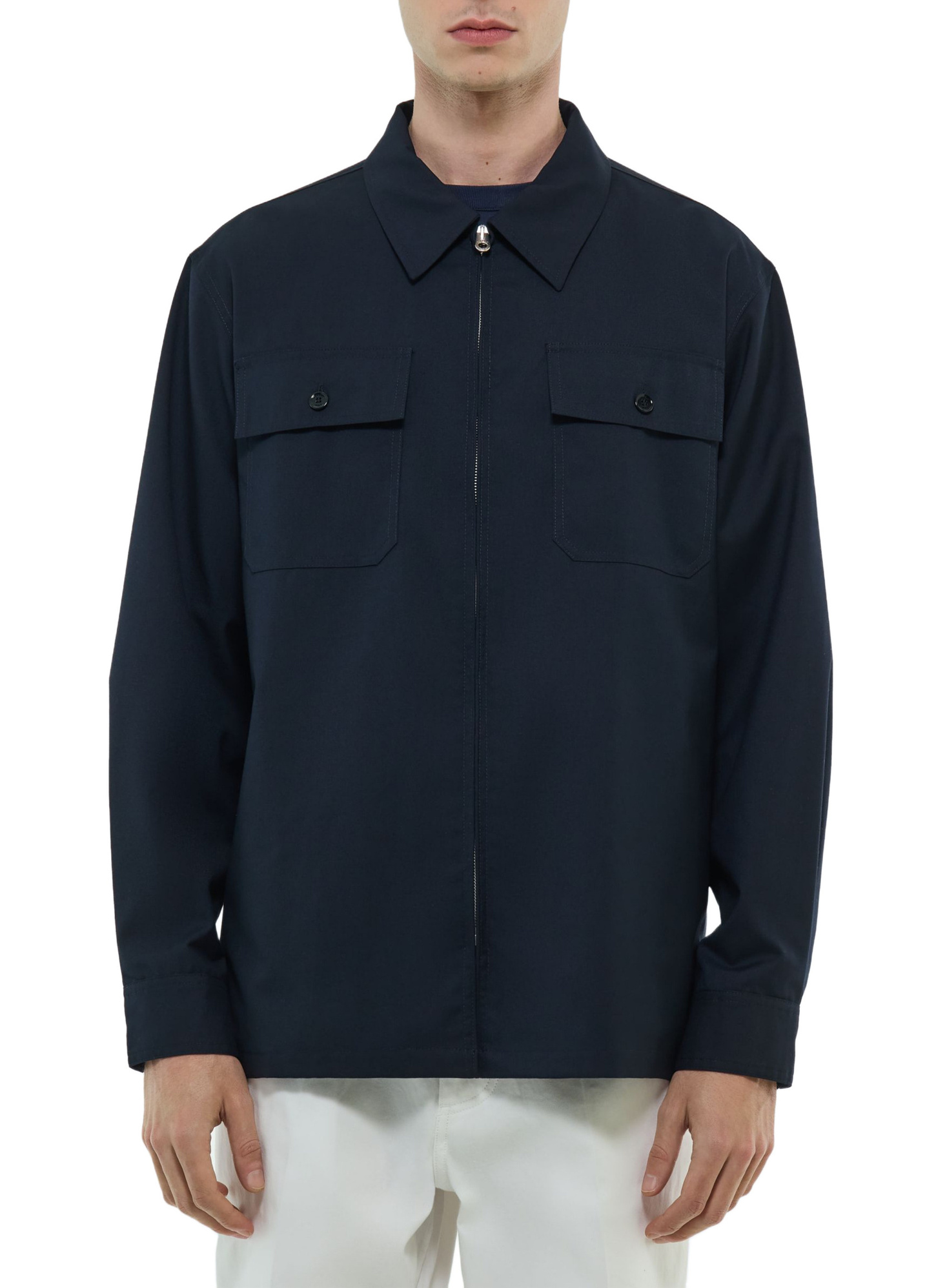 Blouson homme bleu marine twill technique membrané Fursac - M3FLAK-FM10-D030