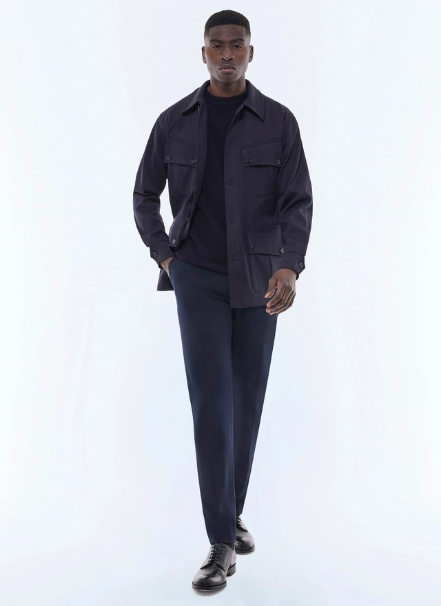 Blouson homme twill cavalry de coton certifié Fursac - M3FUEL-EM01-D030