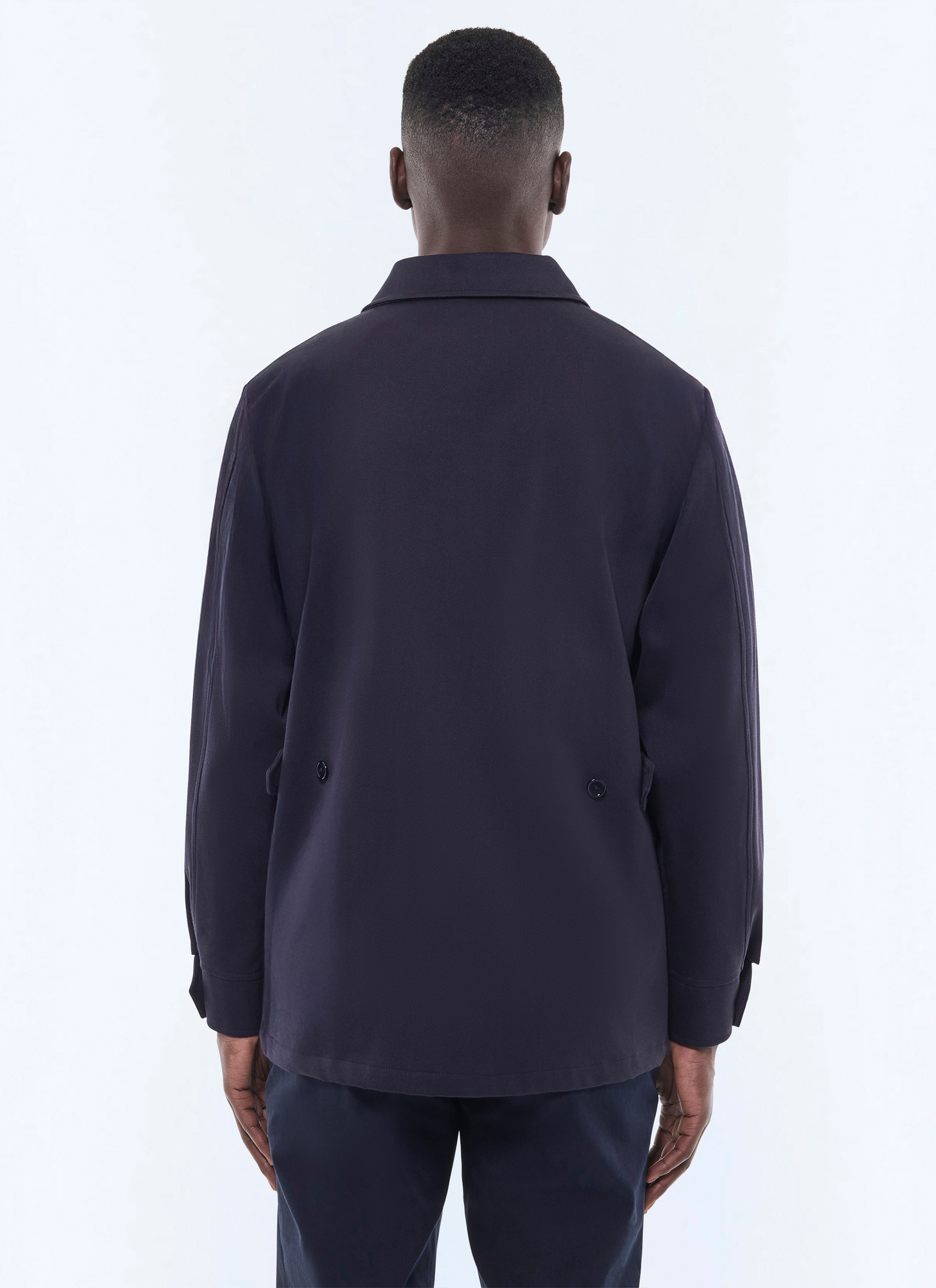 Blouson bleu homme twill cavalry de coton certifié Fursac - M3FUEL-EM01-D030