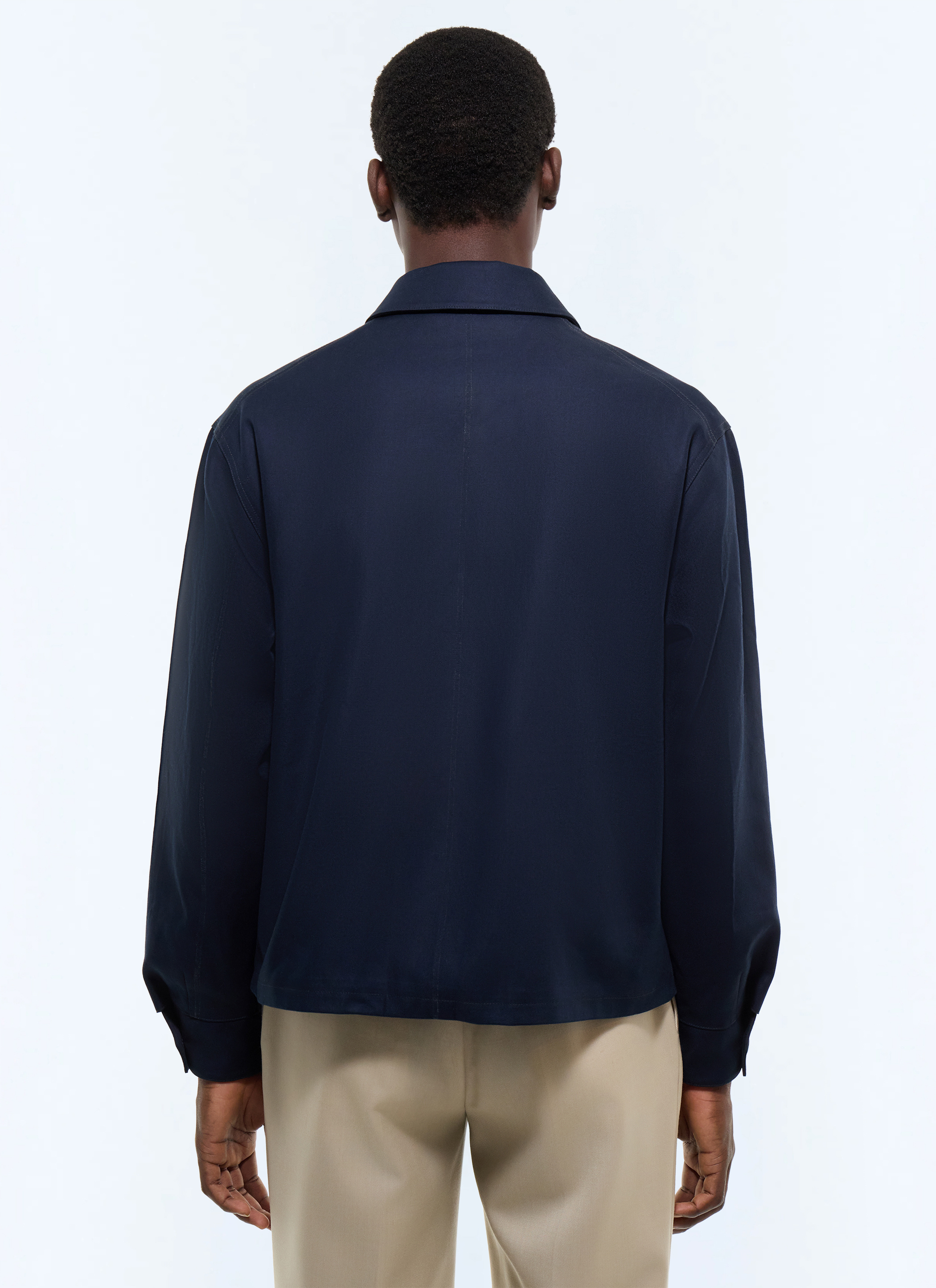 FURSAC - Blouson en Cavalry twill de coton - Homme - Taille XL - Bleu