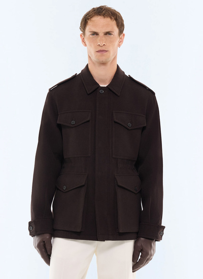 Blouson homme chocolat tissu principal: 60% laine, 40% polyamidedoublure: 100% polyester Fursac - M3GILD-LM14-G019
