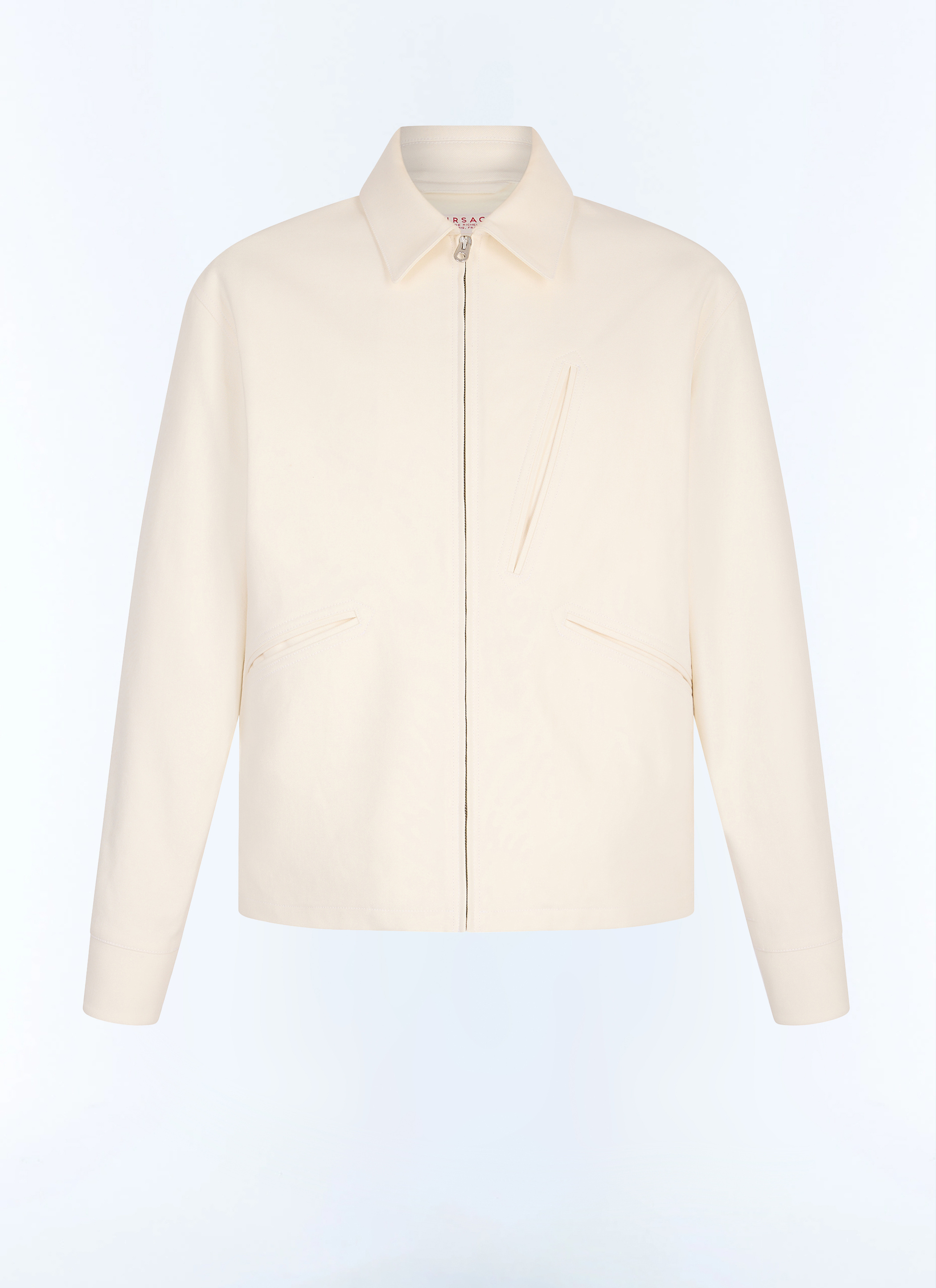 FURSAC - Blouson en Cavalry twill de coton - Homme - Taille XL - Blanc - Coupe Droite