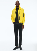 Blouson multipoches en nylon jaune - 23EM3BZIP-BM01/52