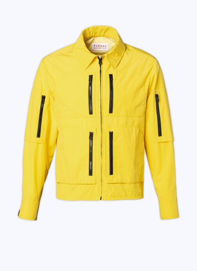 Blouson jaune homme polyamide Fursac - M3BZIP-BM01-52