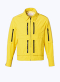 Blouson multipoches en nylon jaune - M3BZIP-BM01-52